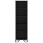 Estantería de madera de ingeniería negra 50x31x169 cm de , Librerías y estanterías - Ref: Foro24-848614, Precio: 74,21 €, Des...