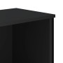 Estantería de madera de ingeniería negra 50x31x169 cm de , Librerías y estanterías - Ref: Foro24-848614, Precio: 74,21 €, Des...