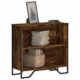 Estantería madera de ingeniería roble ahumado 80x31x74,5 cm de , Librerías y estanterías - Ref: Foro24-848621, Precio: 44,99 ...