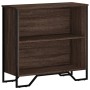 Estantería de madera de ingeniería marrón roble 80x31x74,5 cm de , Librerías y estanterías - Ref: Foro24-848623, Precio: 47,9...