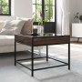 Mesa de centro con Infinity LED marrón roble 50x50x41 cm de , Mesas de centro - Ref: Foro24-847681, Precio: 70,18 €, Descuent...