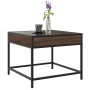 Mesa de centro con Infinity LED marrón roble 50x50x41 cm de , Mesas de centro - Ref: Foro24-847681, Precio: 70,18 €, Descuent...