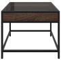 Mesa de centro con Infinity LED marrón roble 50x50x41 cm de , Mesas de centro - Ref: Foro24-847681, Precio: 70,18 €, Descuent...