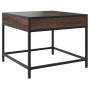 Mesa de centro con Infinity LED marrón roble 50x50x41 cm de , Mesas de centro - Ref: Foro24-847681, Precio: 70,18 €, Descuent...