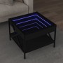 Mesa de centro con Infinity LED negro 50x50x38 cm de , Mesas de centro - Ref: Foro24-847697, Precio: 76,56 €, Descuento: %
