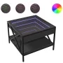 Coffee table with Infinity LED black 50x50x38 cm by , Coffee table - Ref: Foro24-847697, Price: 75,58 €, Discount: %