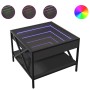 Mesa de centro con Infinity LED negro 50x50x38 cm de , Mesas de centro - Ref: Foro24-847697, Precio: 76,56 €, Descuento: %