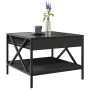 Coffee table with Infinity LED black 50x50x38 cm by , Coffee table - Ref: Foro24-847697, Price: 75,58 €, Discount: %
