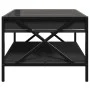 Coffee table with Infinity LED black 50x50x38 cm by , Coffee table - Ref: Foro24-847697, Price: 75,58 €, Discount: %