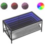 Mesa de centro con Infinity LED gris Sonoma 90x50x38 cm de , Mesas de centro - Ref: Foro24-847710, Precio: 115,76 €, Descuent...