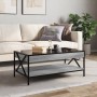 Mesa de centro con Infinity LED gris Sonoma 90x50x38 cm de , Mesas de centro - Ref: Foro24-847710, Precio: 115,76 €, Descuent...