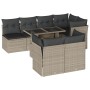 Set de sofás de jardín 8 pzas y cojines ratán sintético gris de , Conjuntos de jardín - Ref: Foro24-3266412, Precio: 628,55 €...