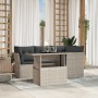 Set de sofás jardín y cojines 5 pzas ratán sintético gris claro de , Conjuntos de jardín - Ref: Foro24-3266562, Precio: 412,4...