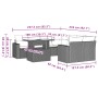 Set muebles jardín 9 pzas y cojines ratán sintético gris claro de , Conjuntos de jardín - Ref: Foro24-3267172, Precio: 668,69...