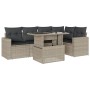 Set de sofás de jardín 6 pzas y cojines ratán sintético gris de , Conjuntos de jardín - Ref: Foro24-3267262, Precio: 452,02 €...