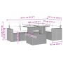 Set de sofás de jardín 6 pzas y cojines ratán sintético gris de , Conjuntos de jardín - Ref: Foro24-3267262, Precio: 452,02 €...