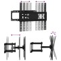 Soporte pared TV pantalla 26''-70'' Max VESA 400x400 mm 40 kg de , Soportes para monitores y televisor - Ref: Foro24-379572, ...