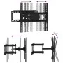 Soporte pared TV pantalla 26''-70'' Max VESA 400x400 mm 40 kg de , Soportes para monitores y televisor - Ref: Foro24-379572, ...