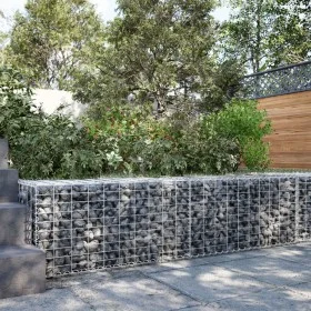Cesta de gaviones con cubierta hierro galvanizado 200x50x50 cm de , Maceteros y jardineras - Ref: Foro24-3295133, Precio: 75,...
