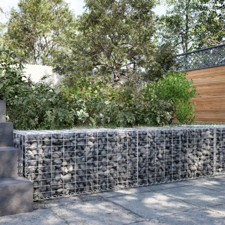 Cesta de gaviones con cubierta hierro galvanizado 200x50x50 cm de , Maceteros y jardineras - Ref: Foro24-3295133, Precio: 74,...