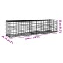Cesta de gaviones con cubierta hierro galvanizado 200x50x50 cm de , Maceteros y jardineras - Ref: Foro24-3295133, Precio: 74,...