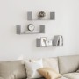 Estantes pared 2 uds madera ingeniería gris hormigón 58x18x18cm de , Estantes y estanterías - Ref: Foro24-853284, Precio: 29,...