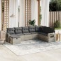 Set de sofás de jardín 8 pzas y cojines ratán sintético gris de , Conjuntos de jardín - Ref: Foro24-3263898, Precio: 543,33 €...