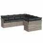 Set de sofás de jardín 8 pzas y cojines ratán sintético gris de , Conjuntos de jardín - Ref: Foro24-3218592, Precio: 569,86 €...