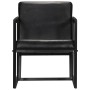 Sillón de cuero auténtico negro de , Sillones - Ref: Foro24-247801, Precio: 198,33 €, Descuento: %