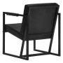 Sillón de cuero auténtico negro de , Sillones - Ref: Foro24-247801, Precio: 198,33 €, Descuento: %