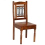 Juego de mesas de comedor 5 piezas madera maciza de acacia de , muebles para cocinas y comedores - Ref: Foro24-275337, Precio...