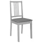 Sillas de comedor con cojines madera maciza gris 6 unidades de , Sillas de comedor - Ref: Foro24-276407, Precio: 341,96 €, De...