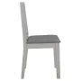 Sillas de comedor con cojines madera maciza gris 6 unidades de , Sillas de comedor - Ref: Foro24-276407, Precio: 341,96 €, De...