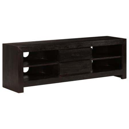 Mueble para TV madera maciza acacia marrón oscuro 120x30x40 cm de , Muebles TV - Ref: Foro24-246098, Precio: 162,62 €, Descue...