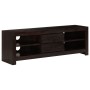Mueble para TV madera maciza acacia marrón oscuro 120x30x40 cm de , Muebles TV - Ref: Foro24-246098, Precio: 162,62 €, Descue...