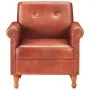 Sillón butaca de cuero auténtico marrón de , Sillones - Ref: Foro24-320778, Precio: 258,96 €, Descuento: %