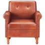 Sillón butaca de cuero auténtico marrón de , Sillones - Ref: Foro24-320778, Precio: 261,08 €, Descuento: %