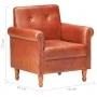 Sillón butaca de cuero auténtico marrón de , Sillones - Ref: Foro24-320778, Precio: 258,96 €, Descuento: %