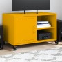 Mueble de TV acero amarillo mostaza 68x39x43,5 cm de , Muebles TV - Ref: Foro24-846671, Precio: 56,04 €, Descuento: %