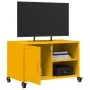 Mueble de TV acero amarillo mostaza 68x39x43,5 cm de , Muebles TV - Ref: Foro24-846671, Precio: 55,14 €, Descuento: %
