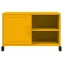 Mueble de TV acero amarillo mostaza 68x39x43,5 cm de , Muebles TV - Ref: Foro24-846671, Precio: 55,14 €, Descuento: %