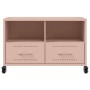 Mueble para TV acero laminado en frío rosa 68x39x43,5 cm de , Muebles TV - Ref: Foro24-846699, Precio: 67,95 €, Descuento: %