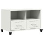 Mueble para TV acero laminado en frío blanco 68x39x43,5 cm de , Muebles TV - Ref: Foro24-846703, Precio: 67,95 €, Descuento: %