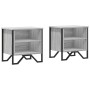 Mesitas de noche 2 uds madera ingeniería gris Sonoma 40x30x40cm de , Mesitas de noche - Ref: Foro24-848501, Precio: 45,33 €, ...