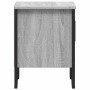 Mesita de noche madera de ingeniería gris Sonoma 40x30x40 cm de , Mesitas de noche - Ref: Foro24-848520, Precio: 35,07 €, Des...
