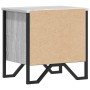 Mesita de noche madera de ingeniería gris Sonoma 40x30x40 cm de , Mesitas de noche - Ref: Foro24-848520, Precio: 35,07 €, Des...