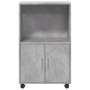 Armario con ruedas madera ingeniería gris hormigón 55x40x91 cm de , Aparadores - Ref: Foro24-853185, Precio: 67,41 €, Descuen...