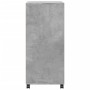 Armario con ruedas madera ingeniería gris hormigón 55x40x91 cm de , Aparadores - Ref: Foro24-853185, Precio: 67,41 €, Descuen...