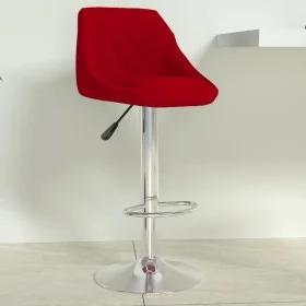 Velvet kitchen stool in burgundy color by , Kitchen stools - Ref: Foro24-335300, Price: 82,70 €, Discount: %