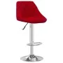 Taburete de cocina de terciopelo color vino tinto de , Taburetes de cocina - Ref: Foro24-335300, Precio: 82,70 €, Descuento: %